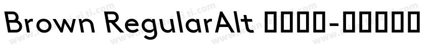 Brown RegularAlt 语言英文字体转换